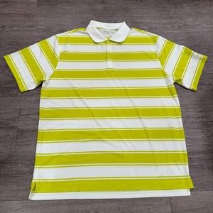 Nike Polo Shirt Mens Extra Large‎ Yellow Breathable Vented Outdoor Performance